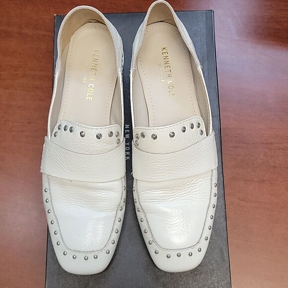Kenneth Cole New York White Bowan 2 Loafers Size 7.5 - Picture 3 of 9